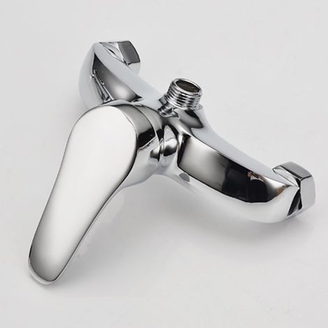 Mitigeur deux voies pour douche en alliage, eau chaude froide, adapté à la maison, aux écoles, aux gymnases, aux vestiaires et à l’énergie solaire, sortie haute avec accessoires inclus (1/3)