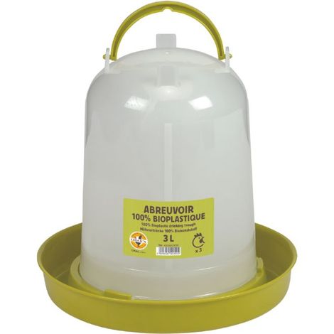 Abreuvoir 3 L en plastique végétal CHICK'A (1/4)