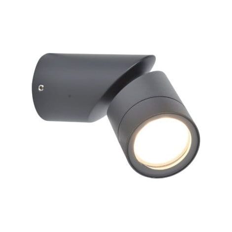 Lampada da parete per esterni regolabile Tubon GU10 IP54 color antracite. (1/5)