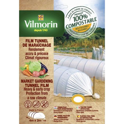 Vilmorin - Film Tunnel De Maraîchage - Farine De Céréales - 45 µm