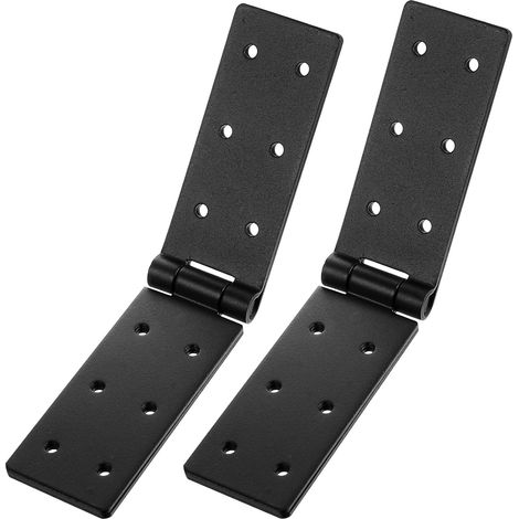 Charnières pliables à 180 degrés noires robustes et durables pour placards, boîtes, tables, etc (1/5)