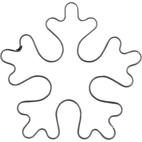 Schneeflockenform aus Edelstahl für einzigartige Plätzchen und Lebkuchen