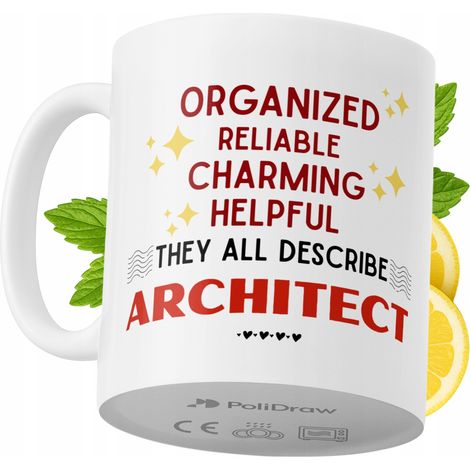 Lustiger Kaffee- oder Teebecher für Architekten mit witzigem Textdesign – ideal für Geburtstage, Namenstage, Feiertage und besondere Anlässe. Hochwertiger Becher für Zuhause, Büro und Arbeit. Farbe: W