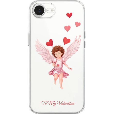 iPhone 16e Hülle, transparent, Silikon Flexi, Amor (1/5)