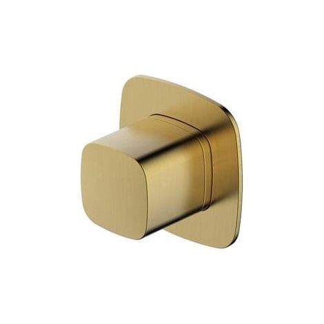 RAK Petit Brushed Gold Square Concealed Dual Control Diverter Valve - RAKPES3020-2G