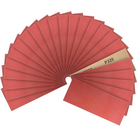 Schleifpapier Körnung 320 24 Stück Auto Holz 93x230mm 24 pcs 320 grit (1/5)