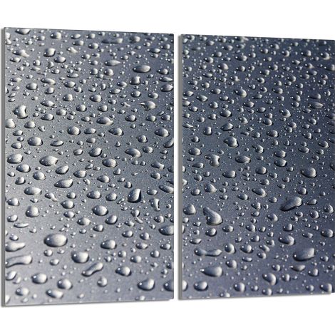 Placa protectora de vidrio para la estufa 2x30x52 Gotas (1/5)