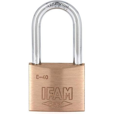 Candado de latón E-40 LS grillete de alto cierre KA-1 IFAM - 34015