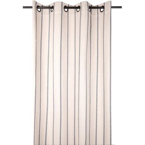 Rideau à œillets 135x260 cm St Trop anthracite coton
