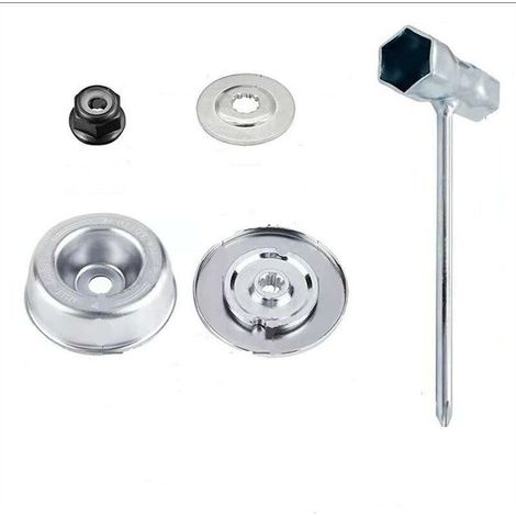 Lame - Métal - Pour Débroussailleuse - Compatible FS55 FS56 FS120 FS130 FS130R FS200 FS200R FS250 - M12x1,5 LH et M10x1,0 LH - 5 Pièces