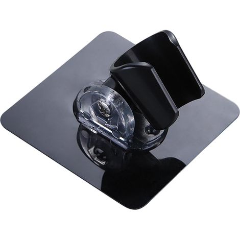 Support de pommeau de douche amovible générique, étanche, pour la maison, noir (1/5)
