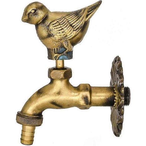 Robinier jardin forme animal - Laiton antique - Robinet extérieur (1/3)