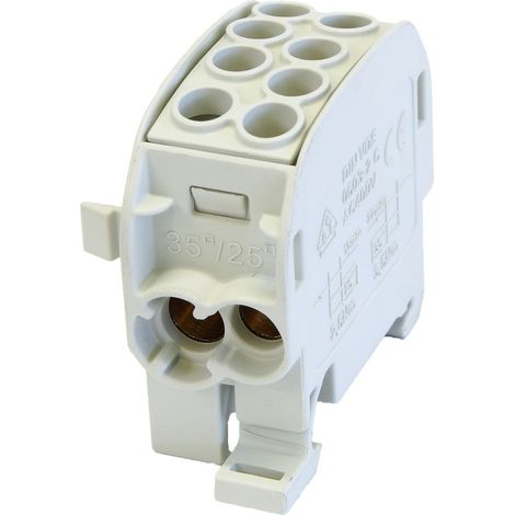 Bloc de distribution de branchement SCB 35 Al/Cu 80210, gris (1/2)