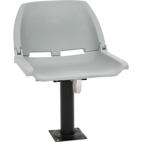 Maison Exclusive - Asientos plegables de barco sin cojín gris 4 uds 48x51x41 cm (1/5)