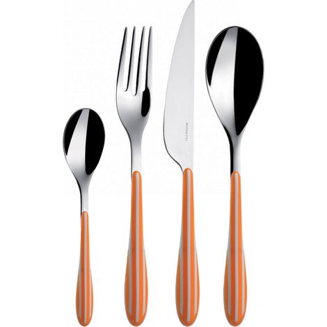 Ensemble de 24 pièces dans une boîte cadeau avec une fenêtre d'orange de couleur unie Zebra Bugatti