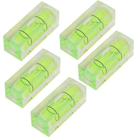 Lntyq Mini-Wasserwaage, 5-teiliges Set, Präzisions-Wasserwaage, Hochpräzisions-Neigungsmesser, 15 x 15 x 40 mm (1/5)