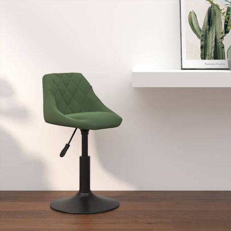 Taburete de cocina de terciopelo verde oscuro vidaXL (1/5)