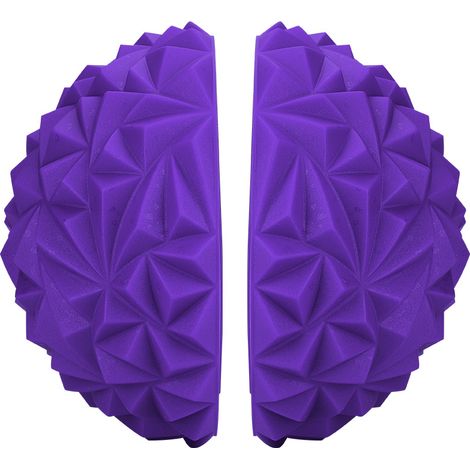 Lot de 2 demi-ballons de yoga pour enfants, appareil de fitness physique, ballons d'équilibre, jouet d'entraînement (violet)