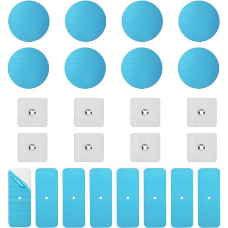 Feuilles Métalliques Pour Aimants 24 Pièces En Acier Inoxydable Ultrafines Plaques Magnétiques avec Support Adhésif Pour Maison, Bureau, Cuisine, Entrée, Support Téléphone, Lumière (1/5)