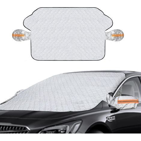 Couverture Pare-Brise Voiture, Pare-Soleil de Voiture, Magnétique Bâche Pare Brise Universelle pour Voiture Anti-UV Anti-Glace et Anti-Gel, 145 x 113cm (1/5)