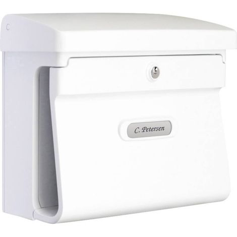 Burg Wächter 12590 BREMEN 885 W Boîte aux lettres plastique blanc avec serrure à clé S941431 (1/4)