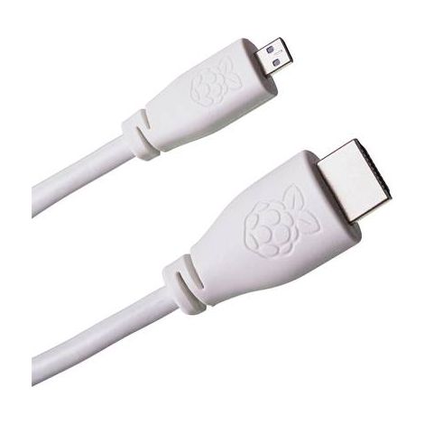 RASPBERRY PI® T7689AX CÂBLE HDMI RASPBERRY PI® [1X HDMI MÂLE - 1X HDMI MÂLE D MICRO] 1.00 M BLANC SC0358