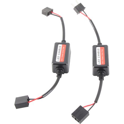 2PCS Filtre Anti-Parasites Décodeur Erreur pour Phares LED H7 Auto, Suppresseur Interférences Radio Audio, Annulateur de Voyant (1/5)