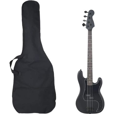 Teenpull – E-Bass für Anfänger mit Tasche Schwarz 4/4 46" (1/5)