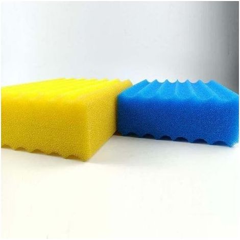 SunSun Lot complet de 12 éponges filtrantes pour Filtre Biologique CBF-350C - 4 Jaunes, 8 Bleues - Pièce détachée Mousse de filtration - Matériaux filtrants pour bassin piscine eau (1/5)