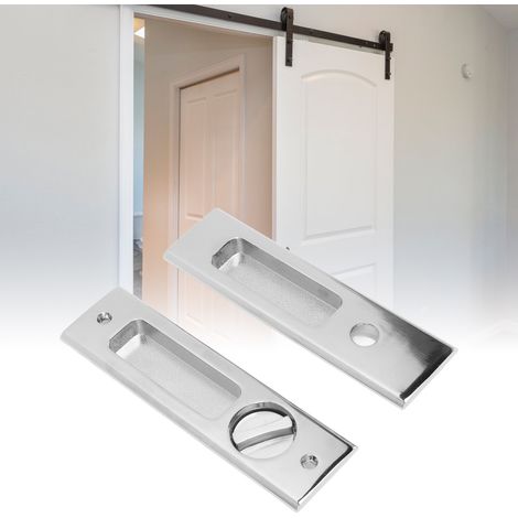 Serrure pour porte coulissante, serrure pour porte coulissante d'armoire intérieure, serrure double face pour porte coulissante en bois, serrure dissimulée pour porte coulissante de balcon de salle de (1/5)