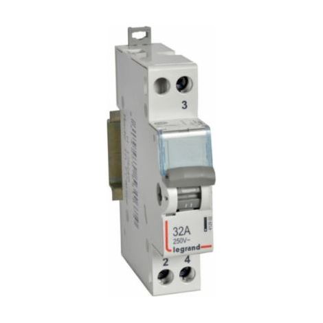 Interrupteur-inverseur modulaire va-et-vient à point milieu 250V - 1 module - LEGRAND
