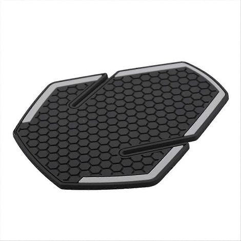 Coussinet de protection pour réservoir de carburant de moto, joint de réservoir noir et blanc (1/5)
