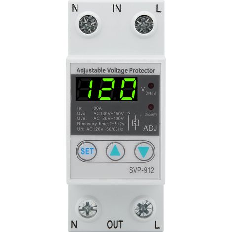 SVP912 120VAC einstellbarer, selbstrückstellender Unterspannungsschutzschalter (80A) (1/5)