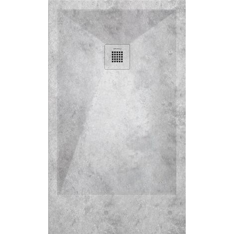 Receveur de douche Béton, finition Lisse Stone 3D, grille de couleur - 140 x 90 cm (1/4)