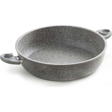 Tegame Alto 32 cm Antiaderente Effetto Pietra - Accademia Mugnano (1/3)