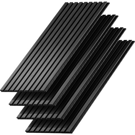 Pannelli a parete Sonoa, Nero, 4 pezzi, Vicco