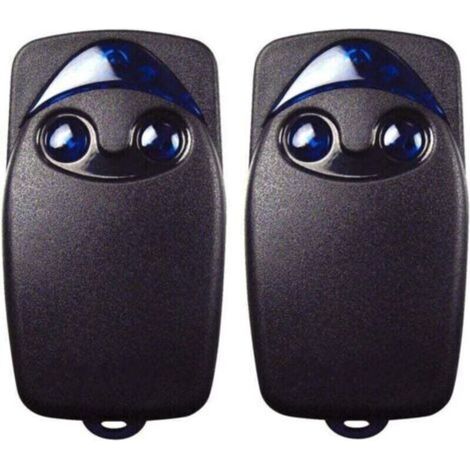 2 x télécommande de porte de garage électrique Flo2r-s 433,92 MHz à 2 boutons, compatible avec la télécommande de porte de garage Nice Remote (1/4)