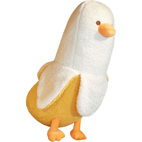 Peluche Canard Banane 50CM - Jouet Adorable, Cadeau Original, Décoration pour Canapé ou Lit, Oreiller Doux (1/5)