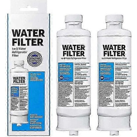 Lot de 2 filtres à eau de rechange pour réfrigérateur Samsung DA97-17376B DA97-08006C HAF-QIN HAF-QIN/EXP (1/4)