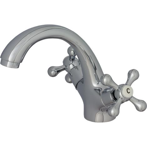 ROBINETTERIE MURALE POUR LAVABO RETRO CHROME (1/5)