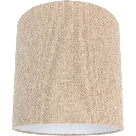 QAZQA Stoffen lampenkap beige met bouclé stof 40/40/40 (1/5)
