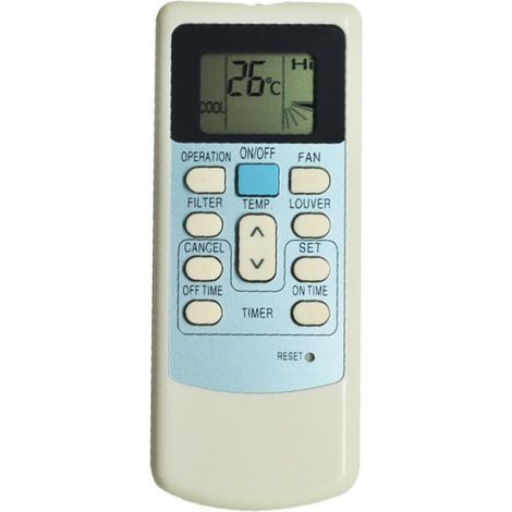 Gilt für die Fernbedienung der Hitachi LH6 Klimaanlage. (1/4)