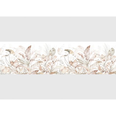AG Design Bordura Autoadesiva Fiore, AWB 8294  Decorazione Impermeabile per Pareti, Mobili, Carte da Parati, Rivestimenti Murali e Porte, Pellicola, Multicolore  Larghezza 500 cm x Altezza 13,8 cm (1/5)