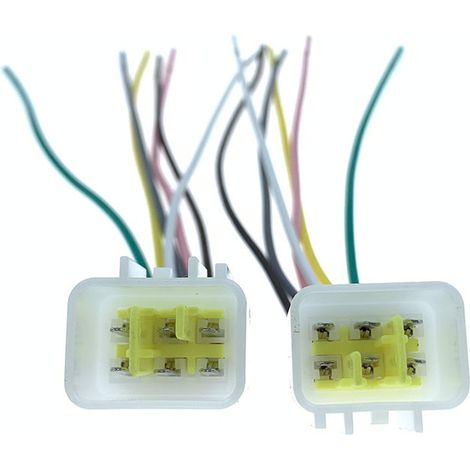Applicable to the rear wiring harnesses of the Wuling Hongguang V and Rongguang S, including brake light and taillight connectors -- JB1821-6P