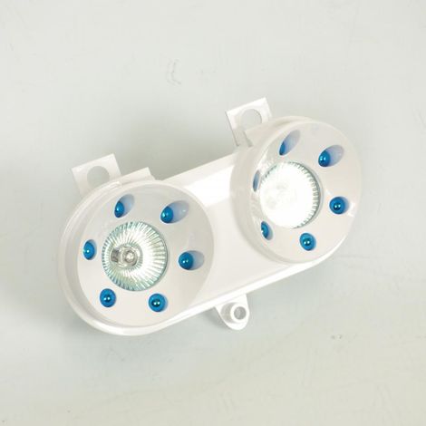 ottica tnt anteriore per scooter mbk 50 rocket bianco / blu nuovo