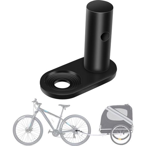 Coupleur de remorque vélo universel, adaptateur attelage pour poussette, animal ou chariot. (1/5)