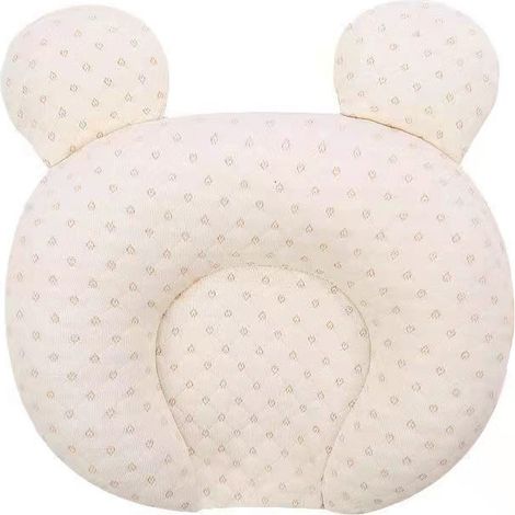 Oreiller en latex pour bébé de 0 à 1 an, conçu pour corriger la forme de la tête et empêcher les nouveau-nés de pencher la tête. (1/5)