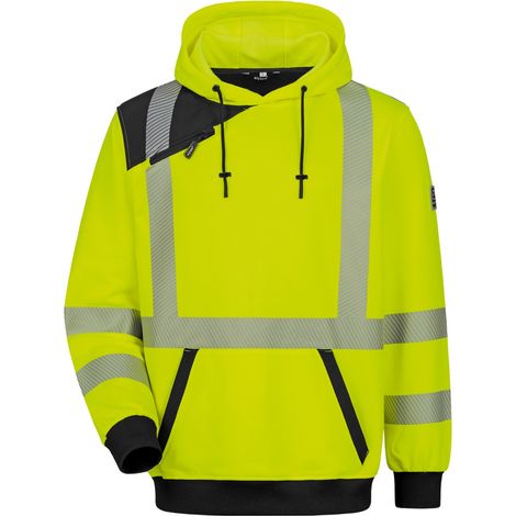 Feldtmann Elysee Warnschutz-Hoodie Miletto 22613 Gr. L leuchtgelb/schwarz