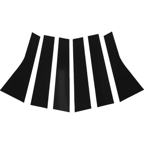 Pilier de porte fenêtre de voiture noir, 6 pièces, garniture de couverture, panneau extérieur décoratif de remplacement pour Jeep Grand Cherokee 2011 – 2021 (1/5)