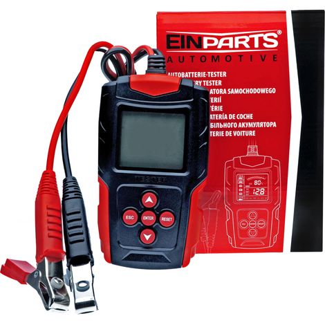 Tester digitale per batterie da 12/24 V con display LCD - Diagnostica precisa della batteria (1/5)